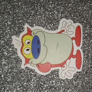 REN AND STIMPY Nickelodeon Waterproof Sticker